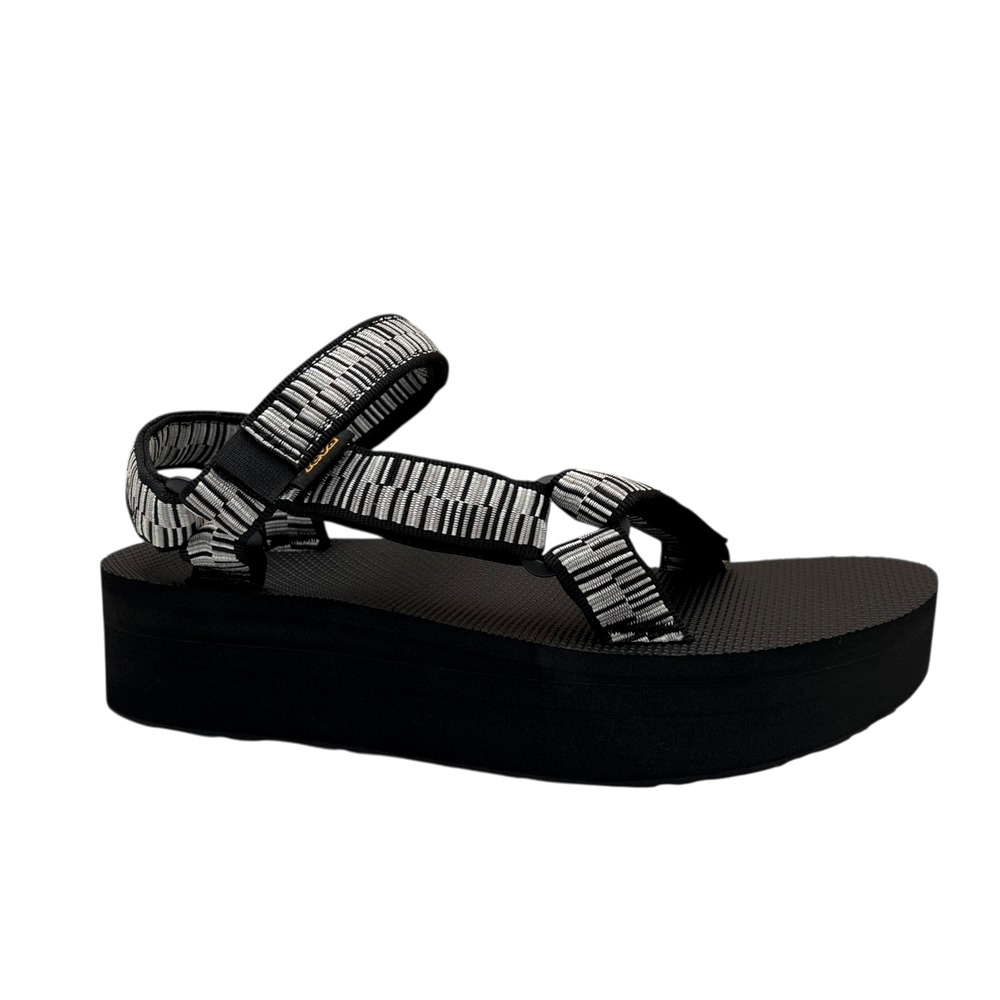 Teva Women's‎ Universal Platform Sport Sandals Size 9 Black Gray Lightweight